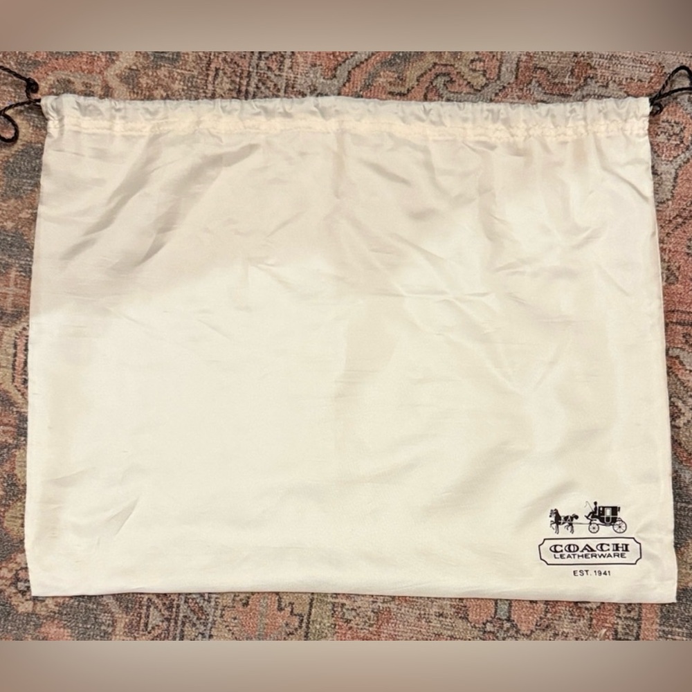 Coach Cream Drawstring Dust Bag 15x19”